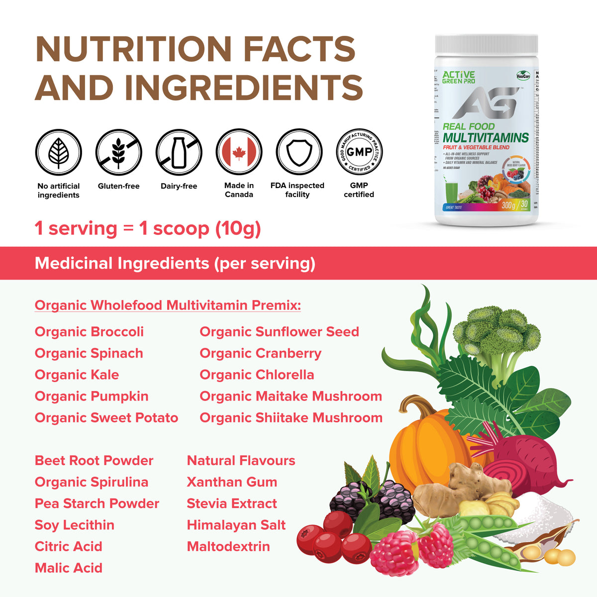 Active Green Pro PlantBased Multi Powder